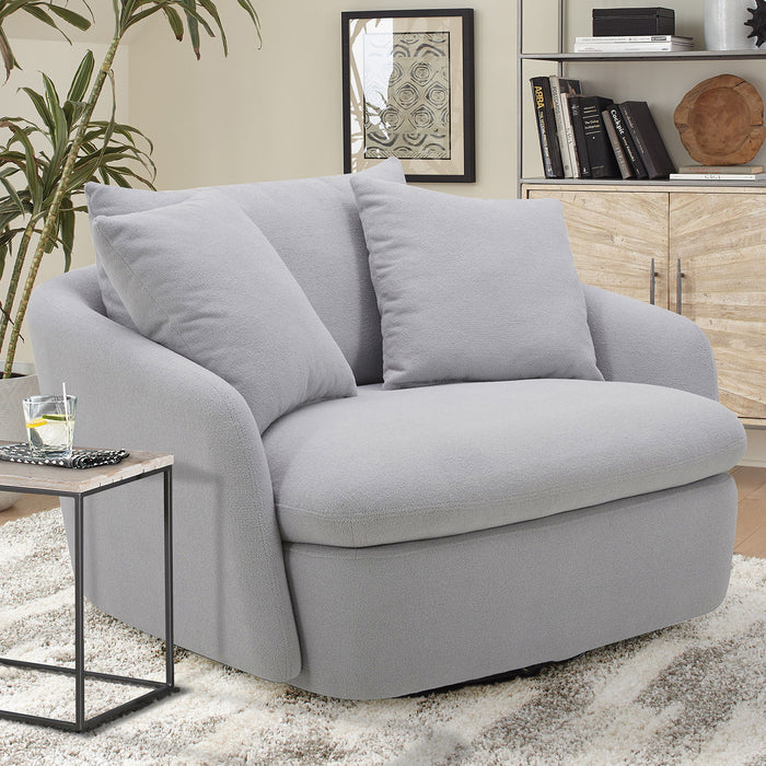 Boomer - Large Swivel Chair with 2 Pillows