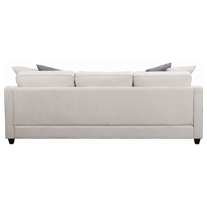 Mcloughlin - Upholstered Sloped Arm Sectional Sofa - Platinum