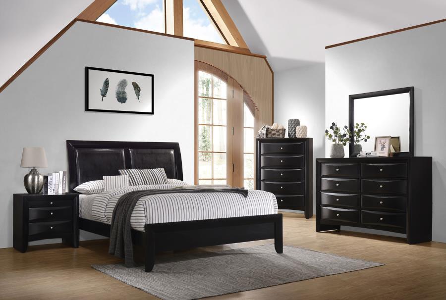 Briana - Wood Panel Bed