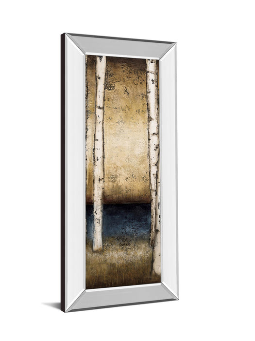 Birch Landing Il By St Germain - Mirror Framed Print Wall Art - White