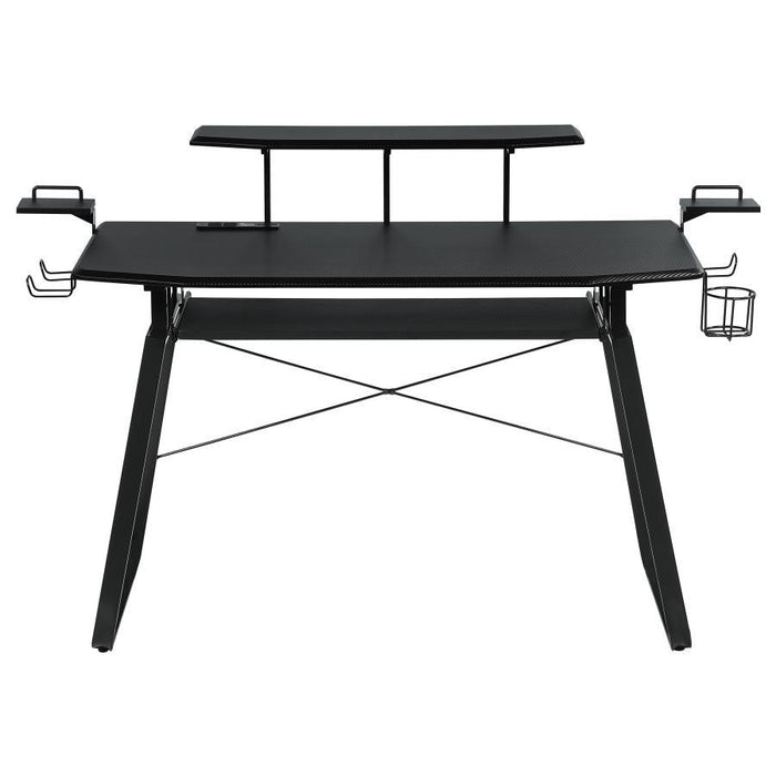 Alfie - Computer Gaming Desk With USB Ports - Black