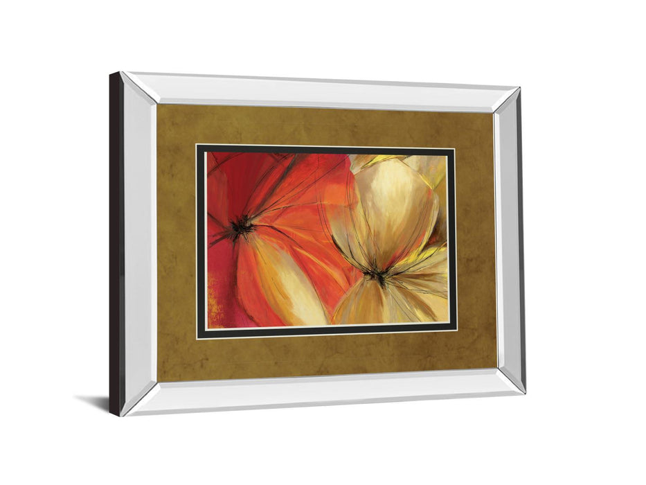 Sharing The Spotlight By Alison Pearce - Mirror Framed Print Wall Art - Red