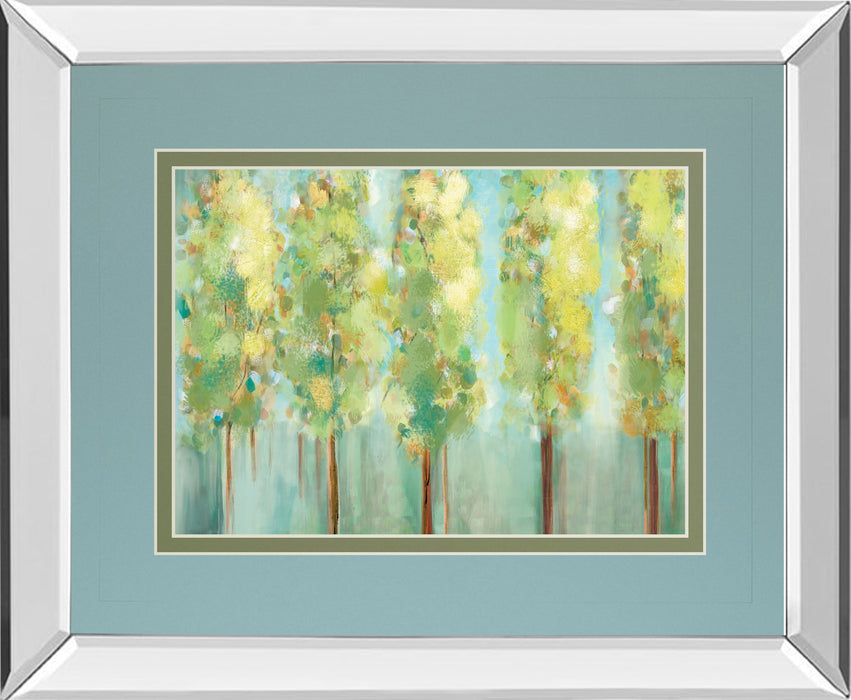 Turnwood By Susan Jill - Mirror Framed Print Wall Art - Green