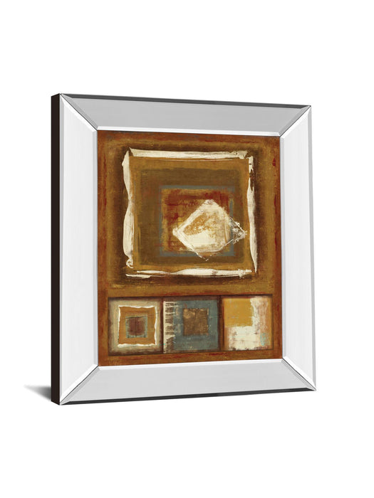 White Diamond By Jenny Siekmann - Mirror Framed Print Wall Art - Bronze