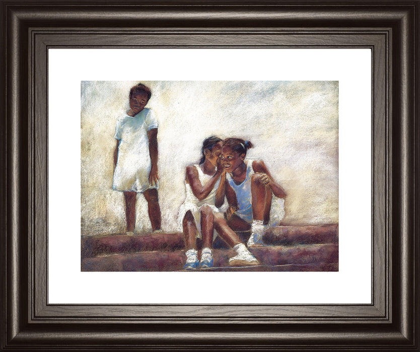 Secrets By Sharon Wilson - Framed Print Wall Art - Dark Brown