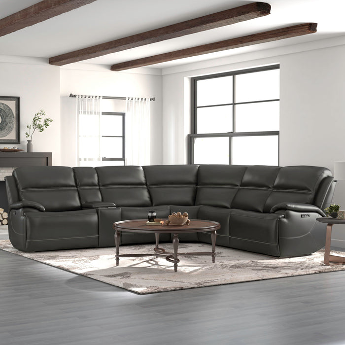 Bentley - 6 Piece Sectional - Graphite Gray