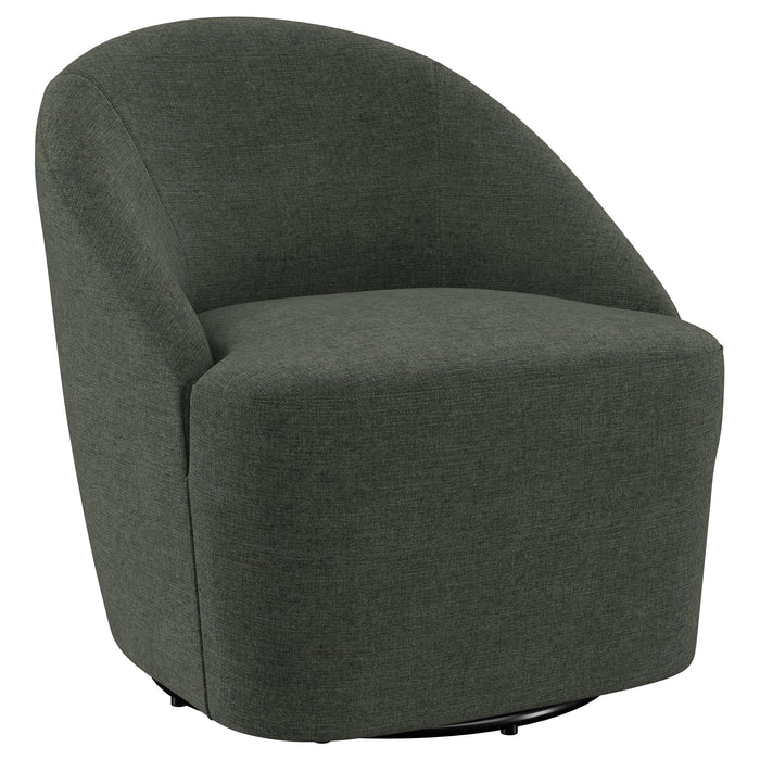 Leon - Upholstered Barrel Accent Swivel Chair