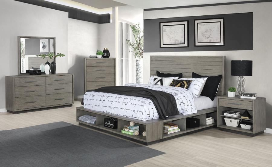 Derbyshire - Queen Bed - Dark Gray