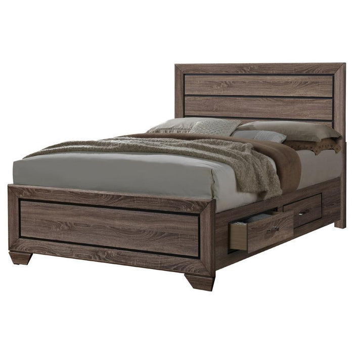 Kauffman - Wood Storage Panel Bed