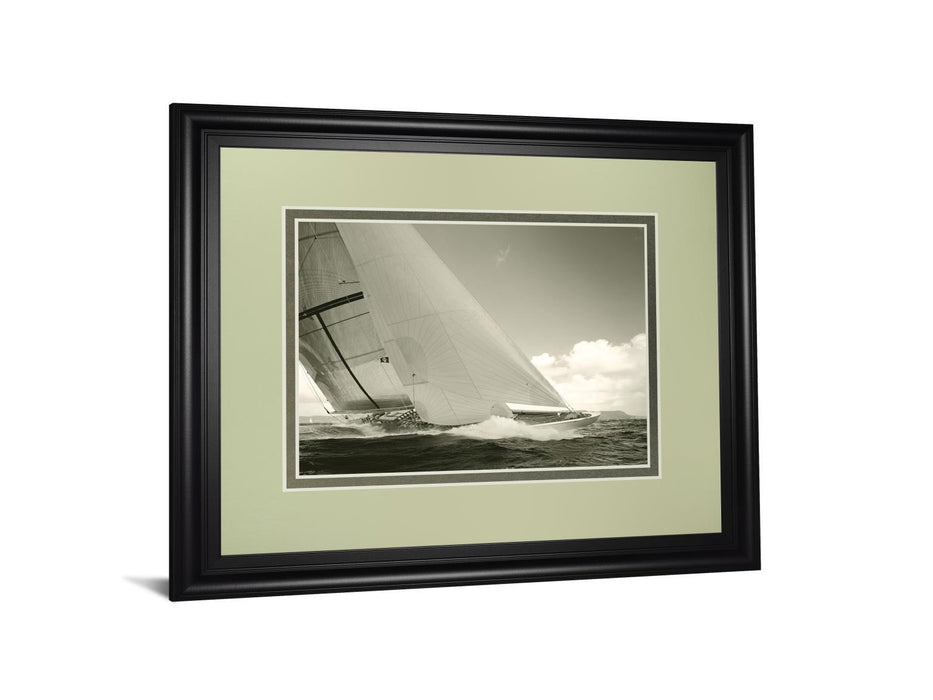 Sea Spray I By Michael Kahn - Framed Print Wall Art - Dark Gray