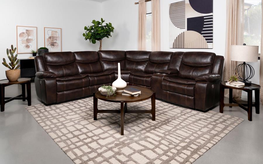 Sycamore - Upholstered Power Reclining Sectional Sofa