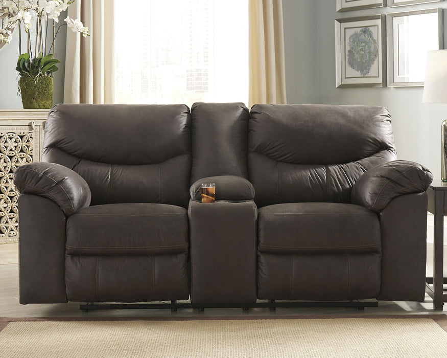 Boxberg DBL Rec Loveseat w/Console