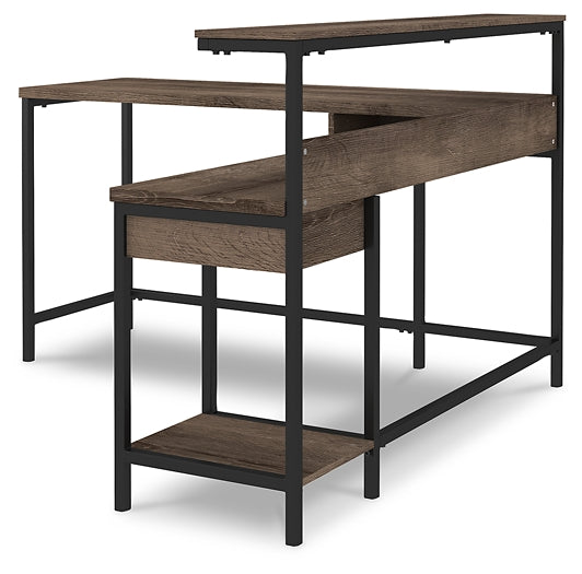 Arlenbry L-Desk with Storage