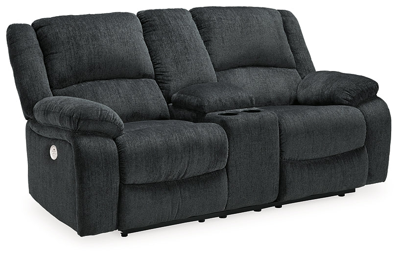 Draycoll DBL REC PWR Loveseat w/Console