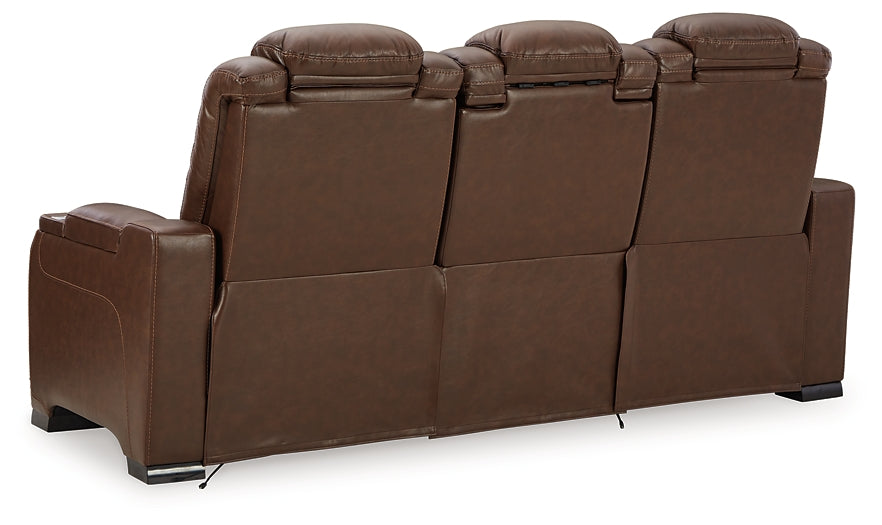 The Man-Den PWR REC Sofa with ADJ Headrest