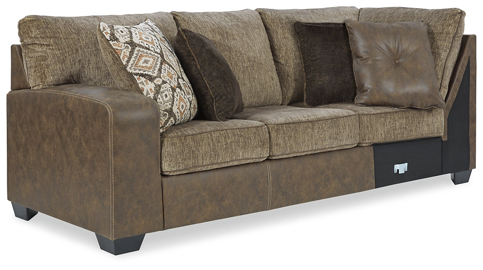 Abalone 3-Piece Sectional with Ottoman