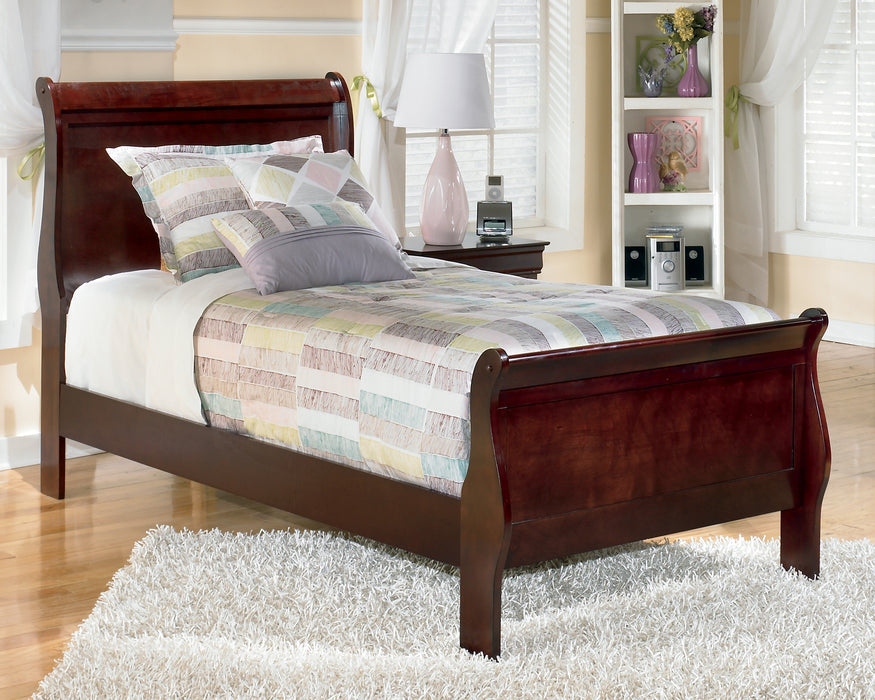 Alisdair Twin Sleigh Bed with Mattress