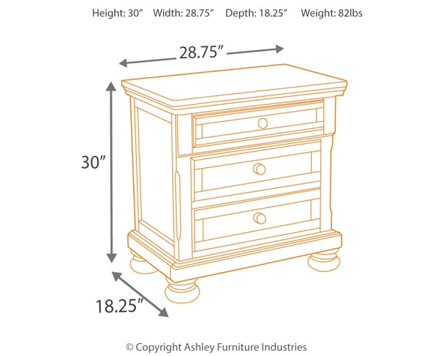 Porter  Panel Bed With Mirrored Dresser, Chest And Nightstand