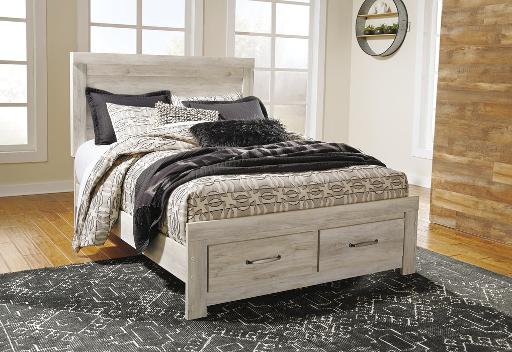 Bellaby  Platform Bed With 2 Storage Drawers With Mirrored Dresser And Chest