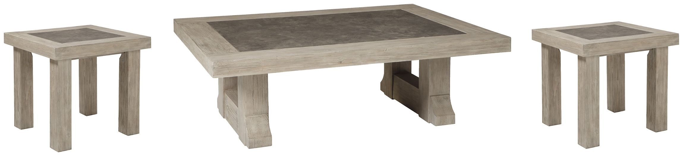 Hennington Coffee Table with 2 End Tables