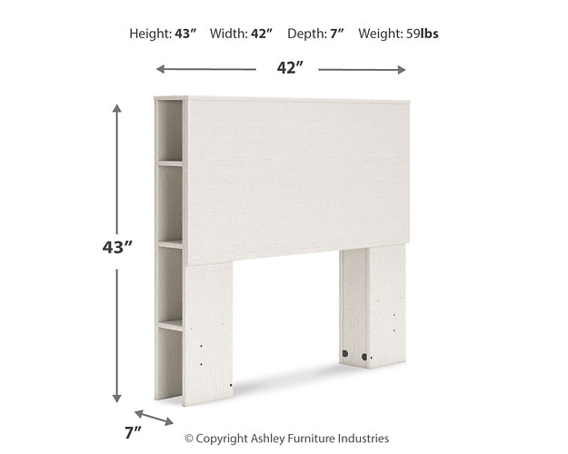 Aprilyn Twin Bookcase Headboard with Dresser