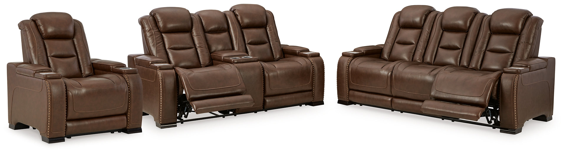 The Man-Den Sofa, Loveseat and Recliner