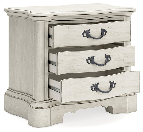 Arlendyne Queen Upholstered Bed with Mirrored Dresser, Chest and 2 Nightstands