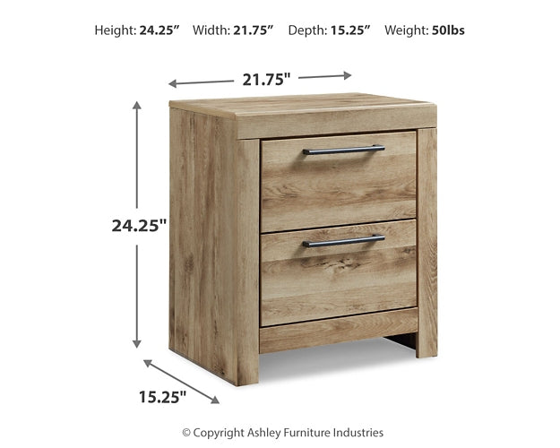 Hyanna King Panel Storage Bed with Mirrored Dresser, Chest and 2 Nightstands