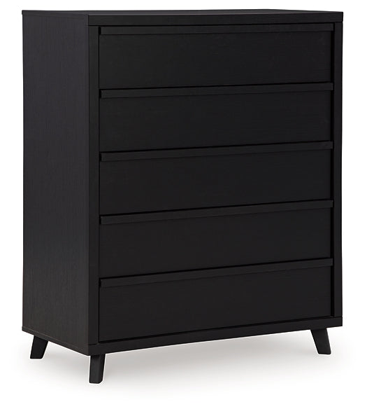 Danziar Five Drawer Wide Chest