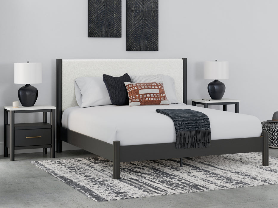 Cadmori  Upholstered Panel Bed