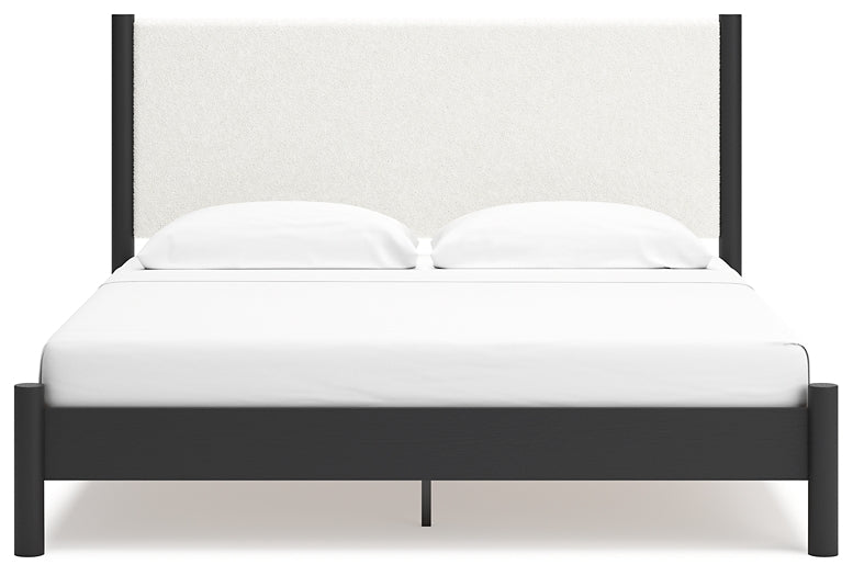 Cadmori  Upholstered Panel Bed