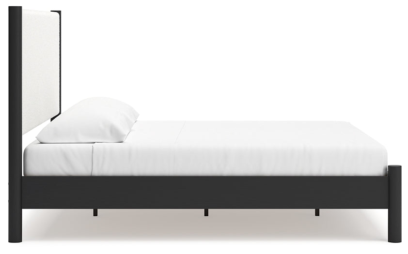 Cadmori  Upholstered Panel Bed