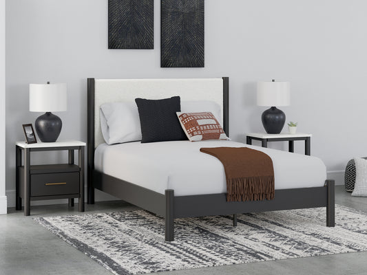 Cadmori  Upholstered Panel Bed