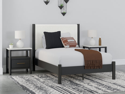 Cadmori  Upholstered Panel Bed